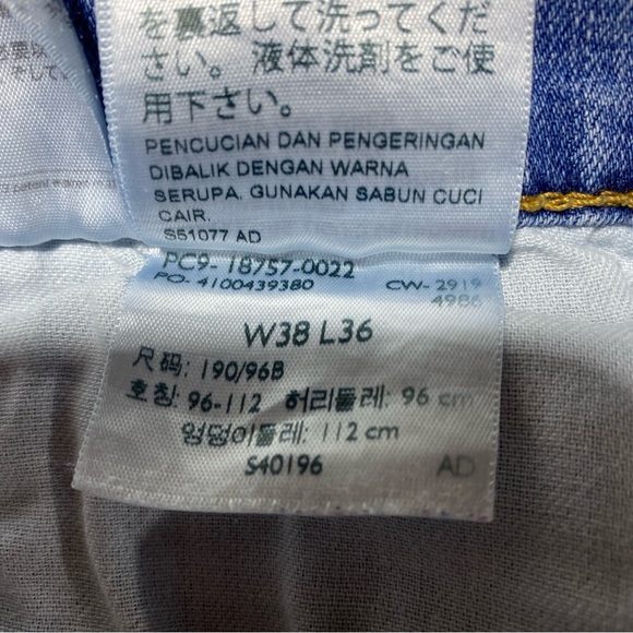 Levis 541 Jeans Mens Tag 38x36 Actual 37x34 Blue Athletic Chore Everyday - Picture 7 of 13